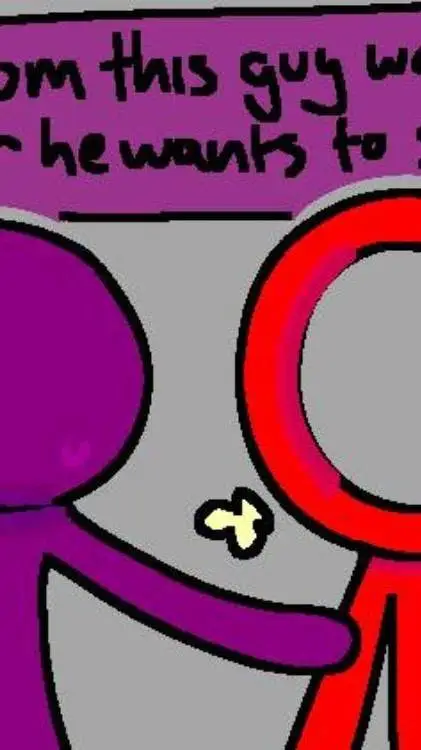 ai character: purple x tdl background