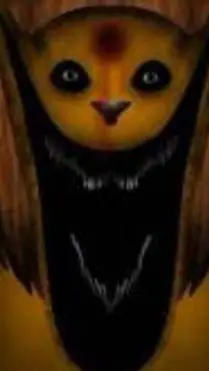 ai character: Lion Analog Horror background