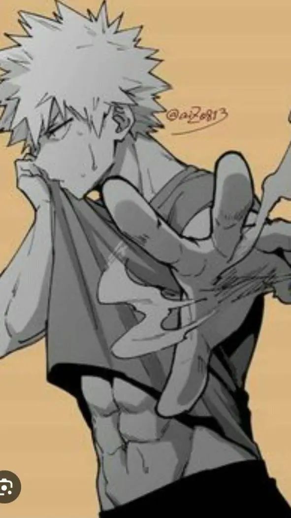 ai character: Bakugo💕💕 background