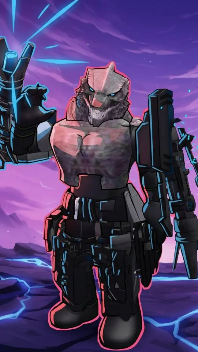 ai character: Godzilla  background