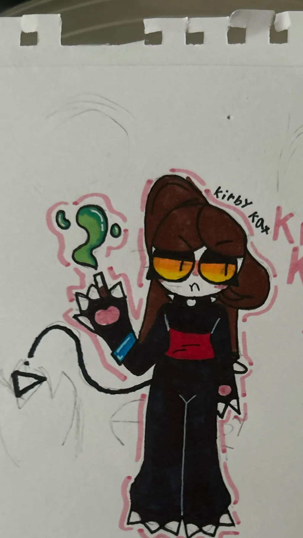 ai character: kirby kat background