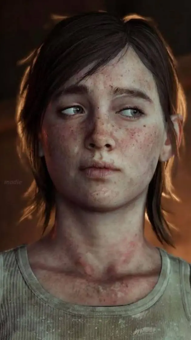 ai character: ellie Williams  background