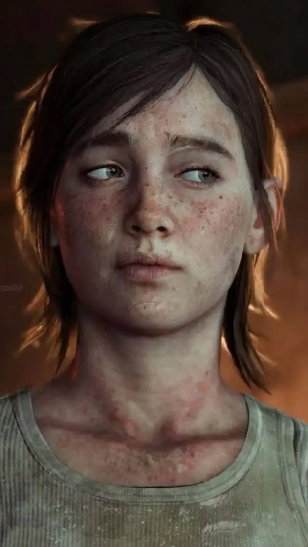 ai character: ellie Williams  background