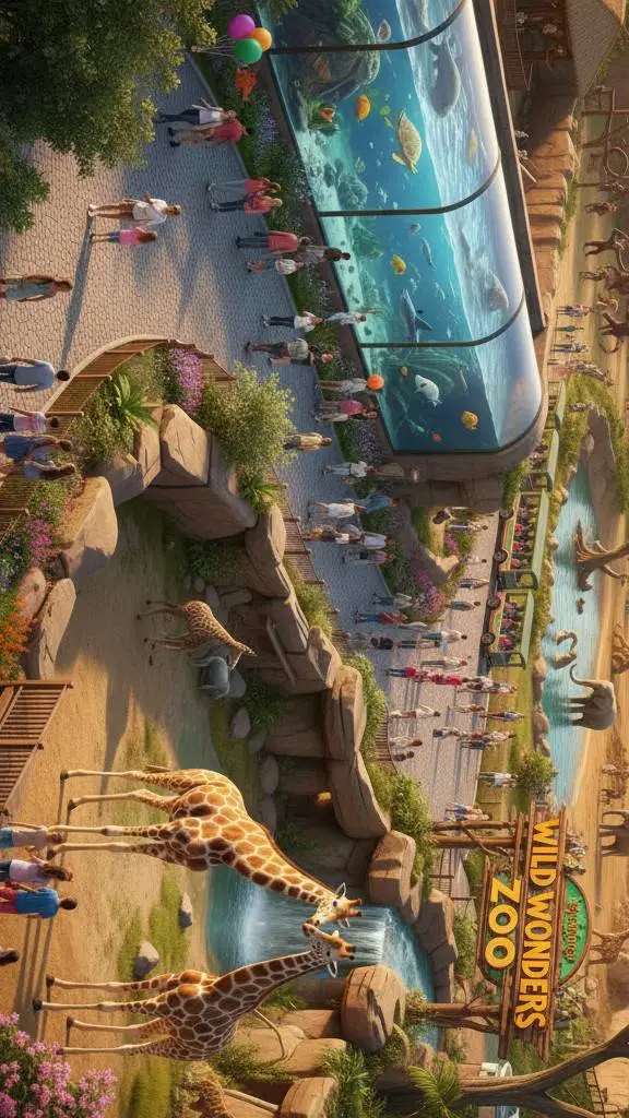 ai character: Zoo background
