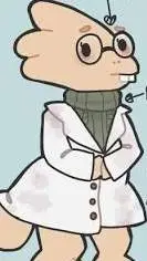 ai character: Alphys background