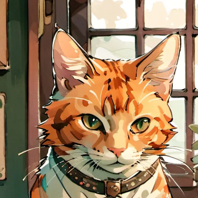 chat with ai character: orange cat