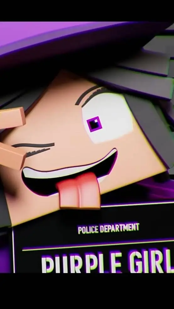 ai character: PURPLE GIRL background