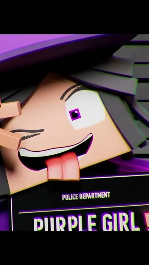 ai character: PURPLE GIRL background