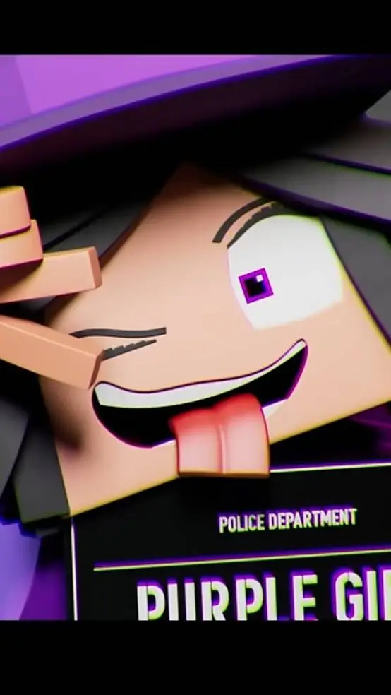 ai character: PURPLE GIRL background