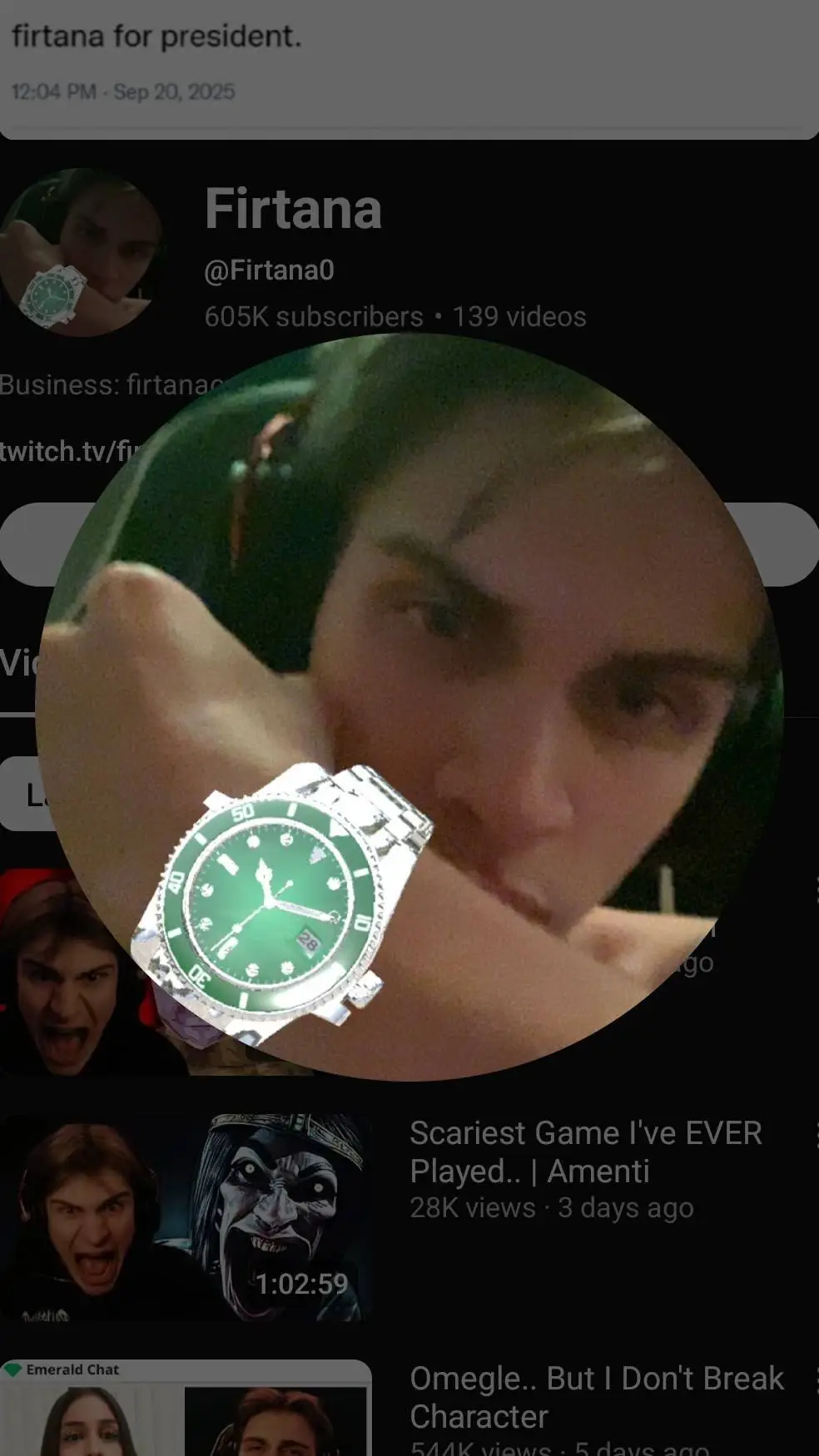 ai character: OI OI OI background