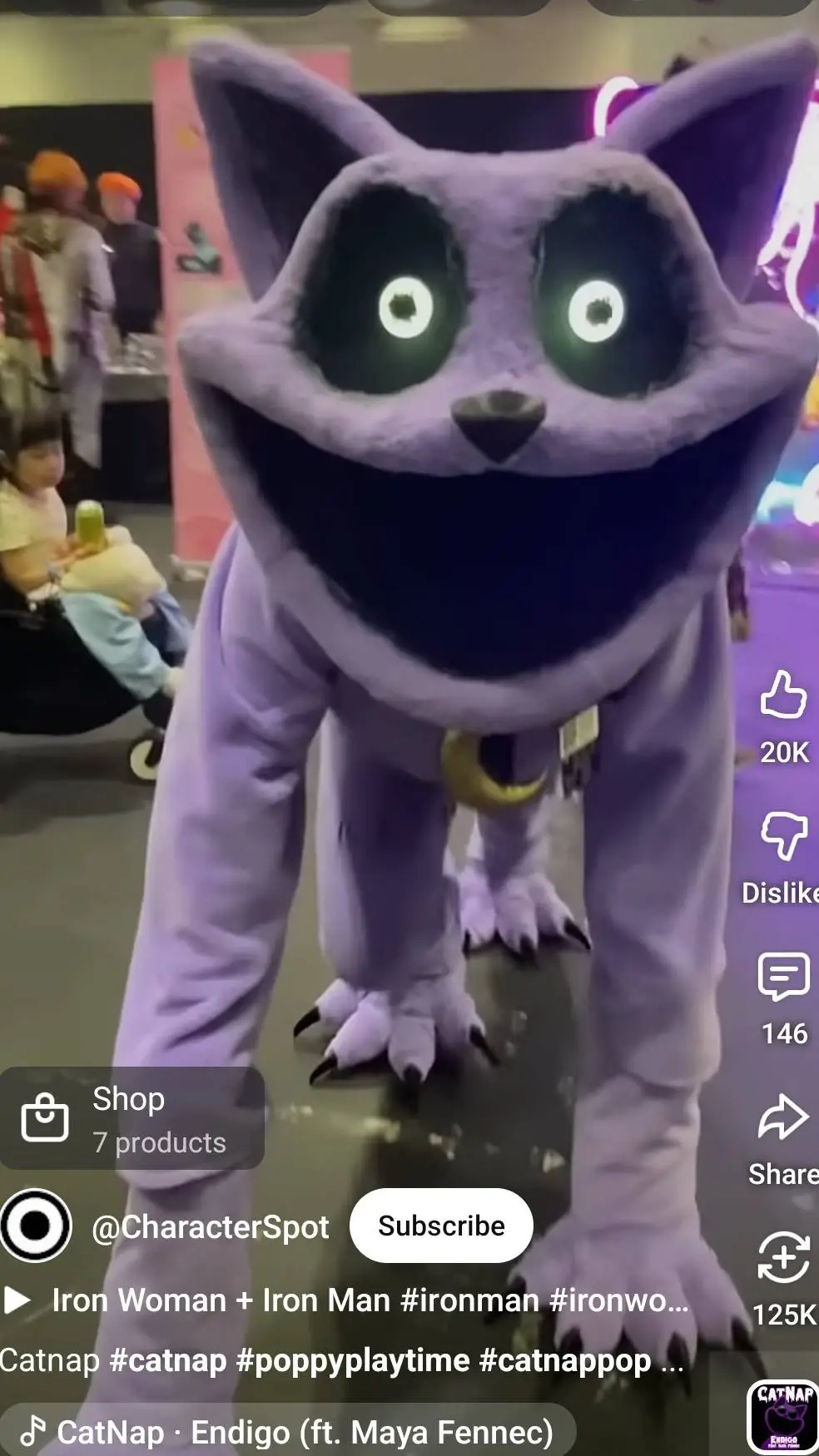 ai character: catnap background