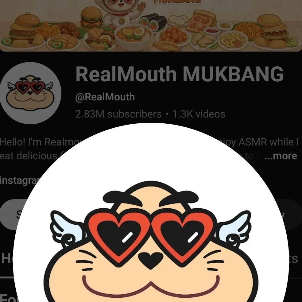 chat with ai character: REALMouth MUKBANG