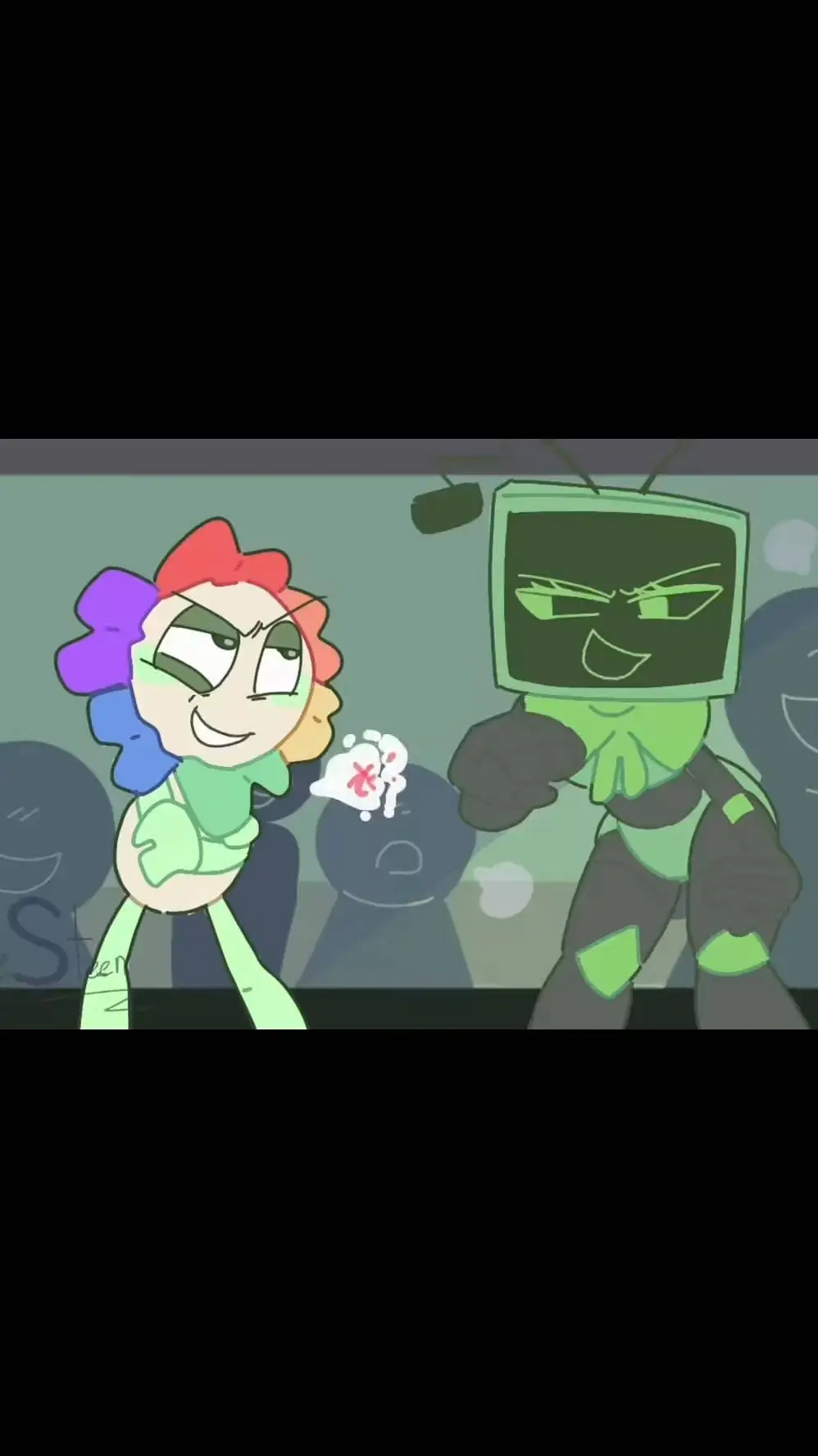 ai character: vee and dandy background