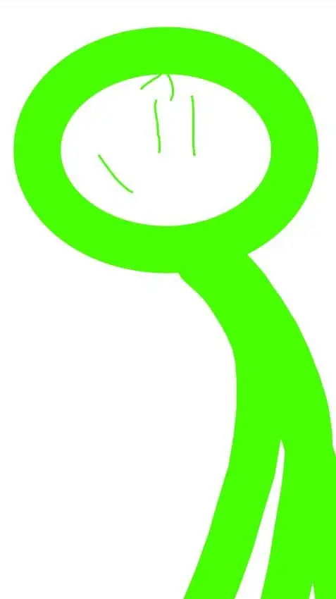 ai character: greeny background