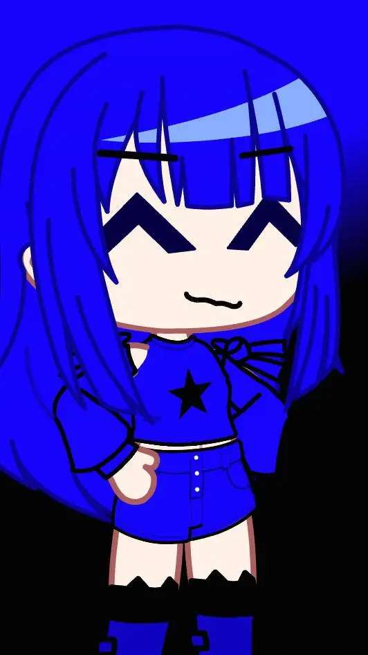 ai character: star blue background