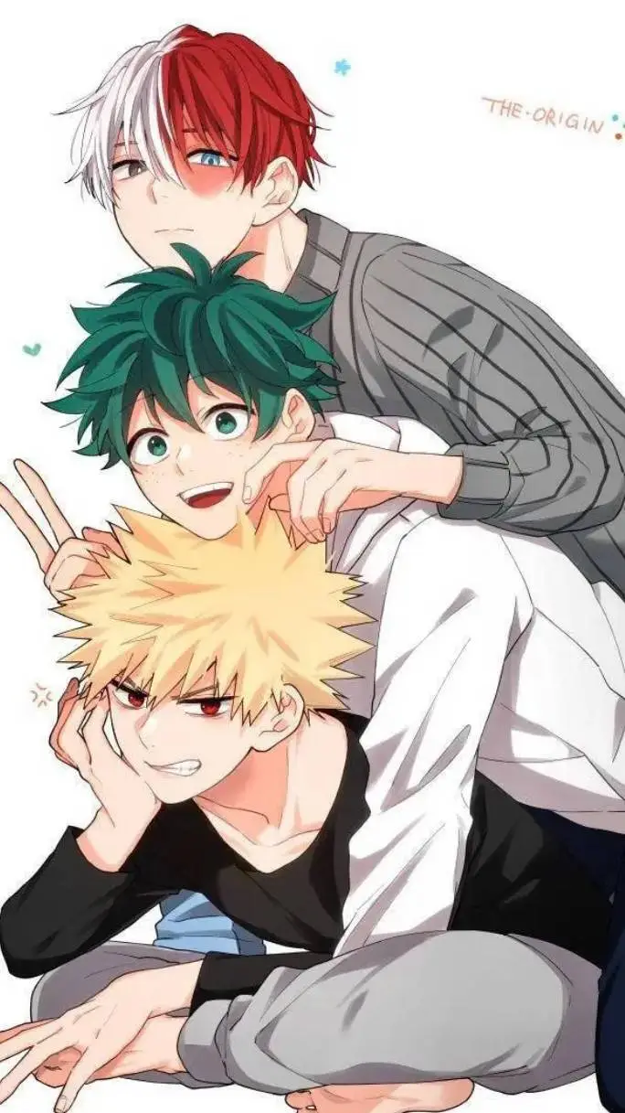 ai character: Bakugo&todoroki&de background