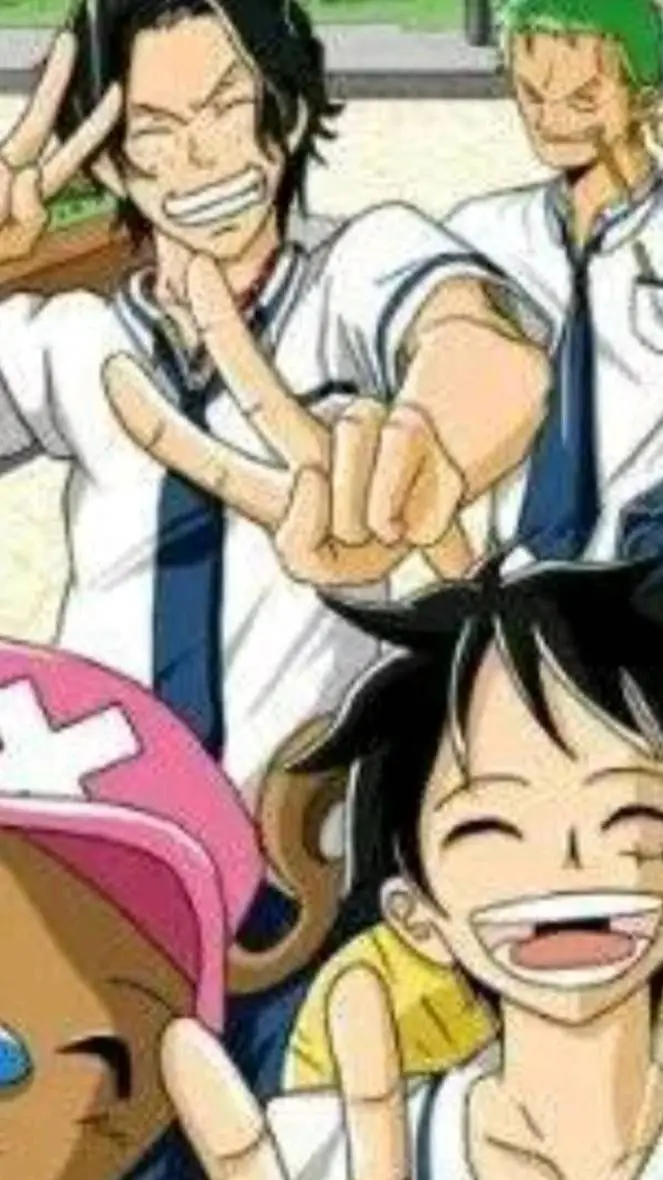 ai character: One piece escuela background