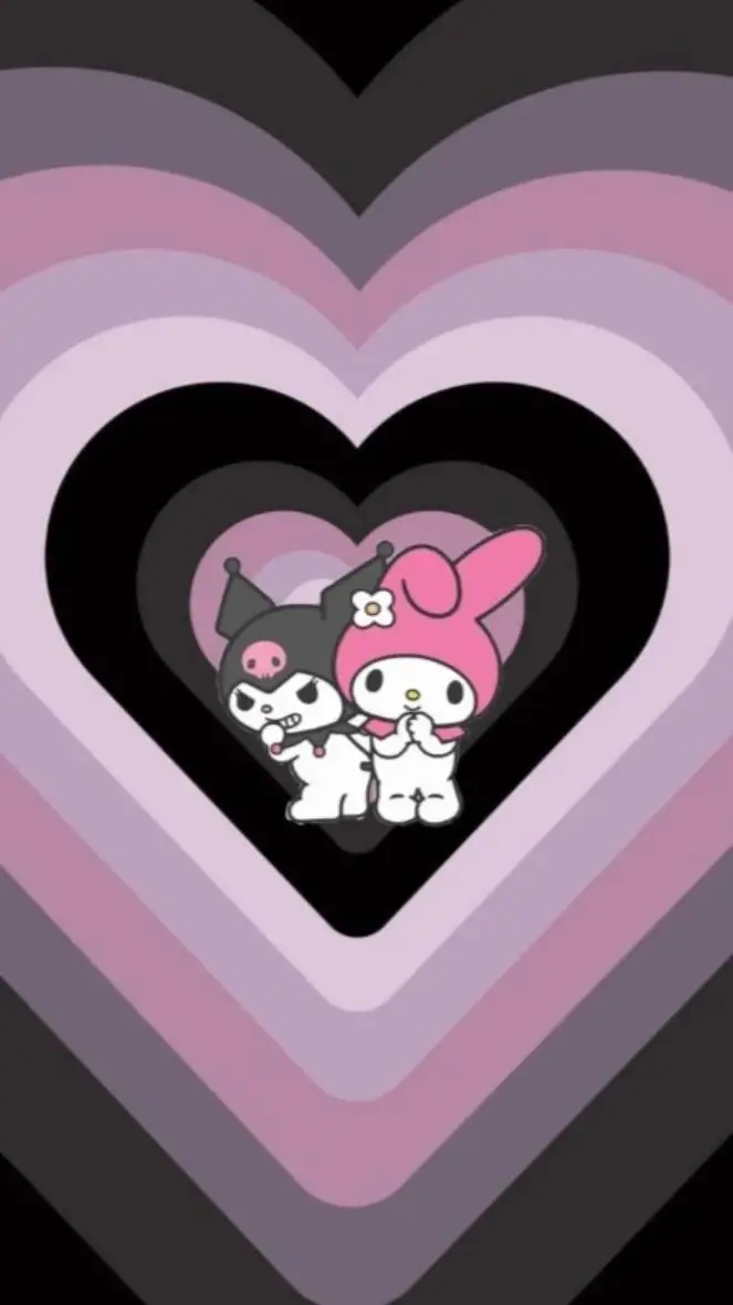 ai character: 💜🪻KUROMI🪻💜 background