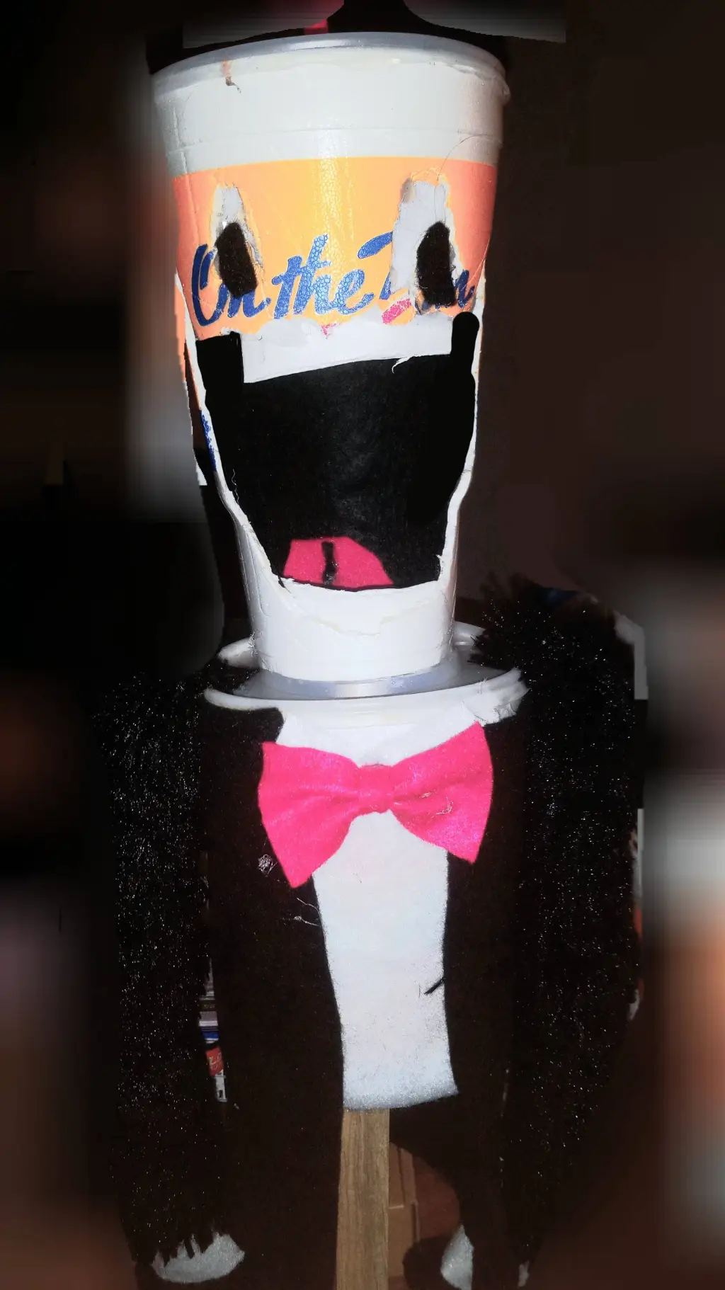 ai character: Mr milkshake background