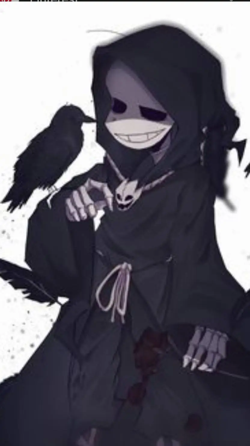 ai character: reaper sans background