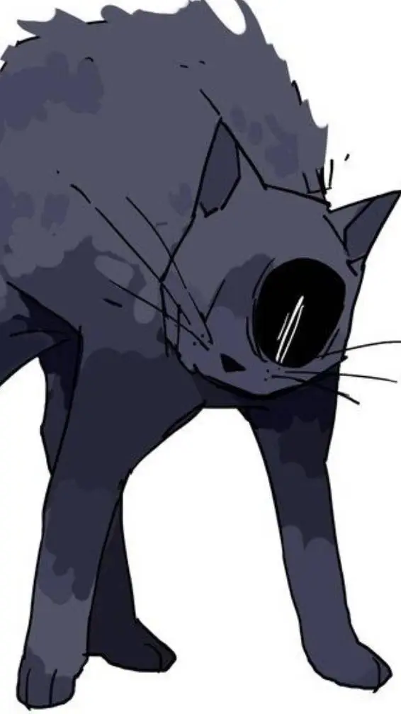 ai character: nightmare sans cat background