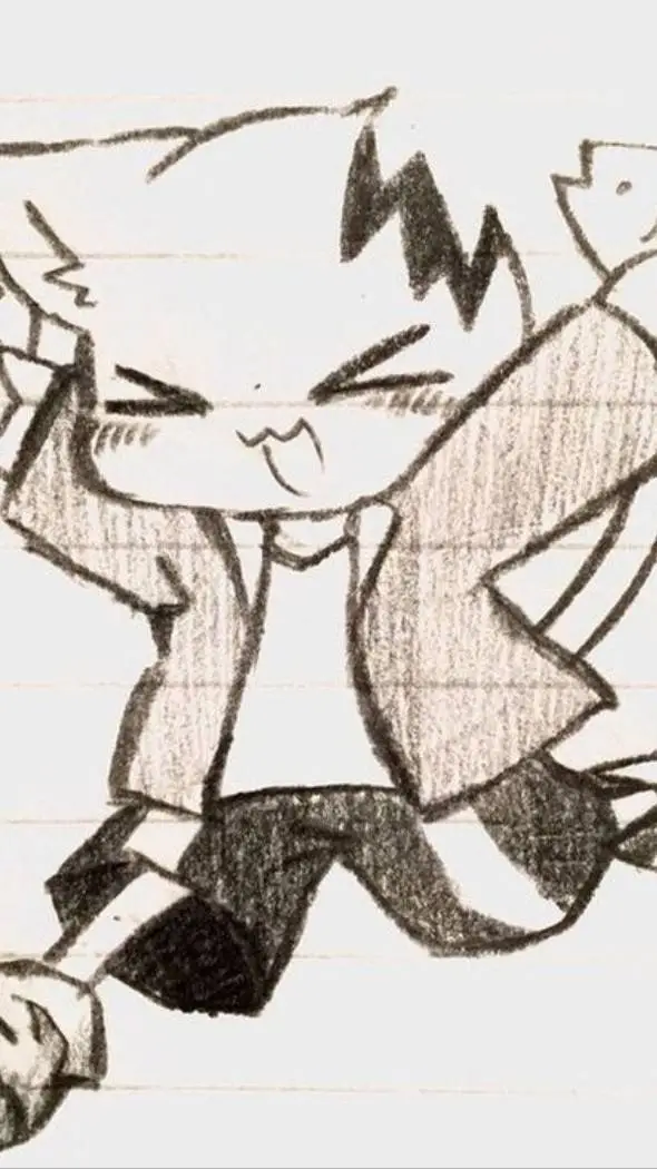 ai character: kitty horror sans background