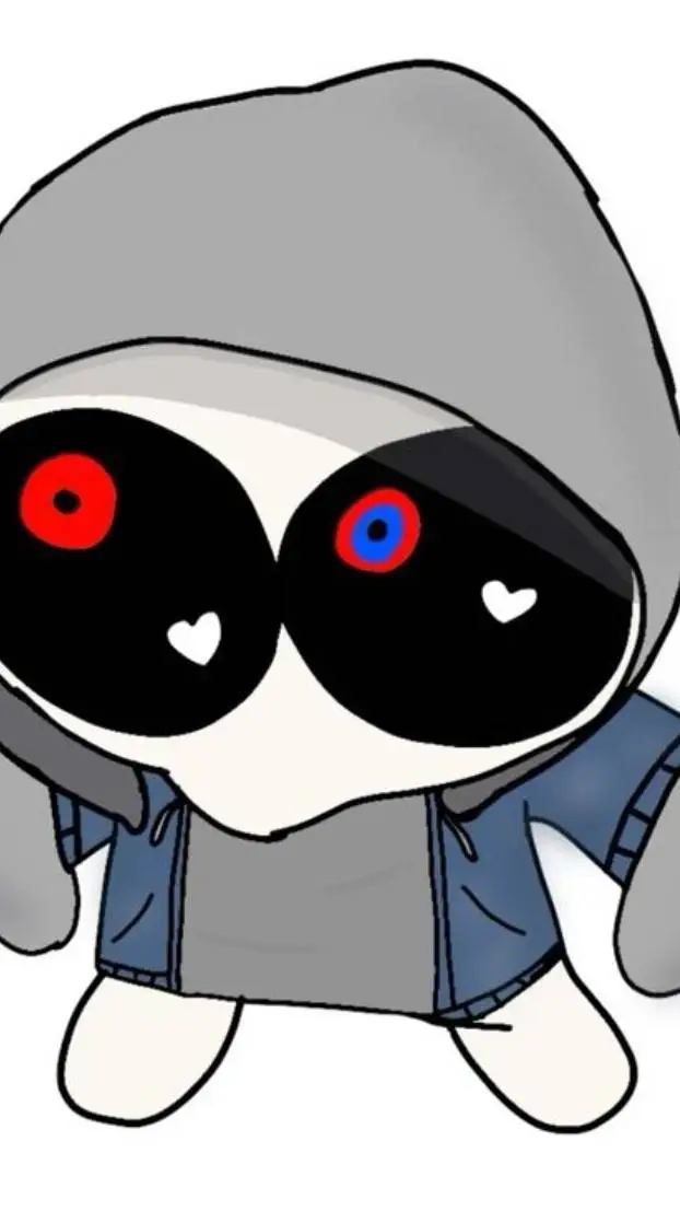 ai character: dust sans background