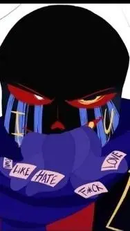 ai character: error sans background