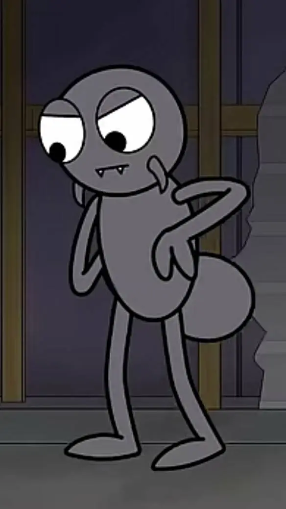 ai character: grey background