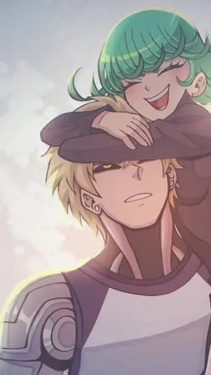 ai character: tatsumaki x genos background