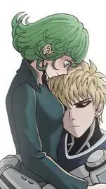 ai character: genos y tatsumaki  background