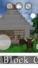 ai character: Mini block craft background