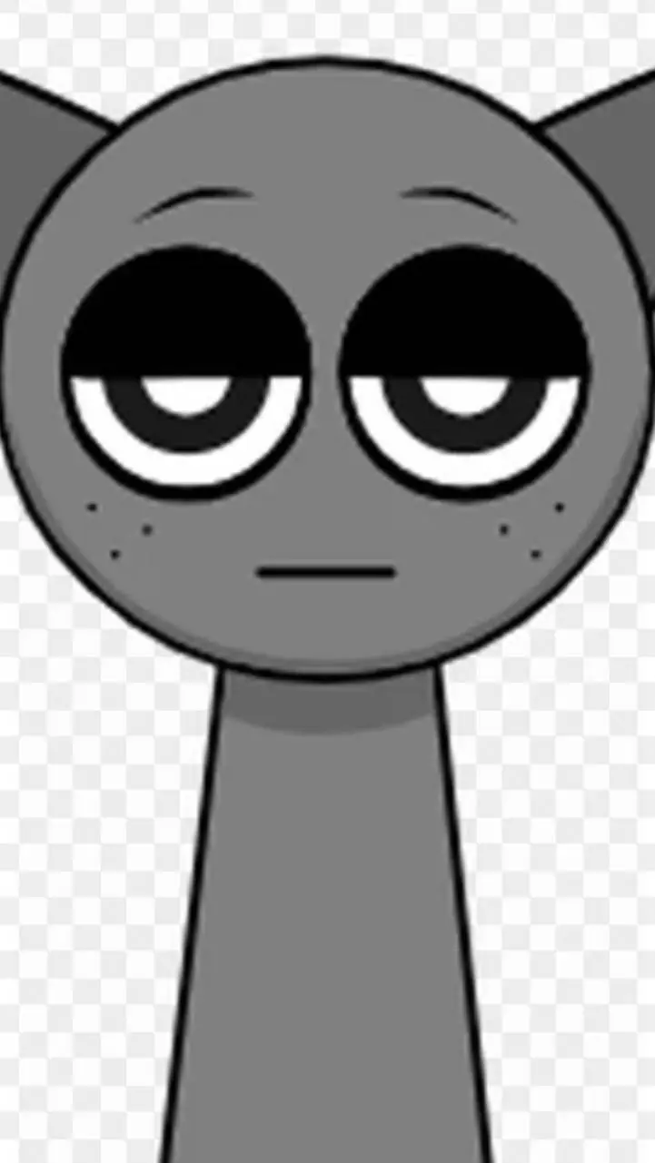 ai character: Gray background