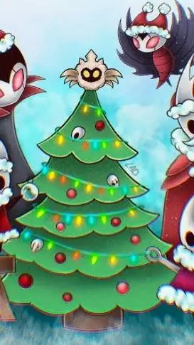 ai character: HK CHRISTMAS  background