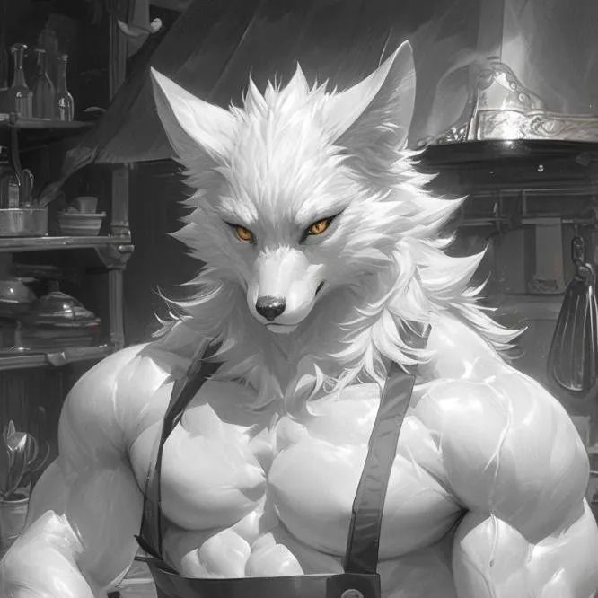 chat with ai character: Lobo cocina 