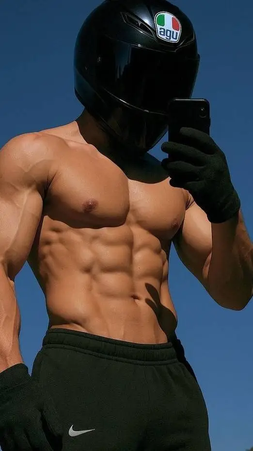ai character: Biker🏍️  background