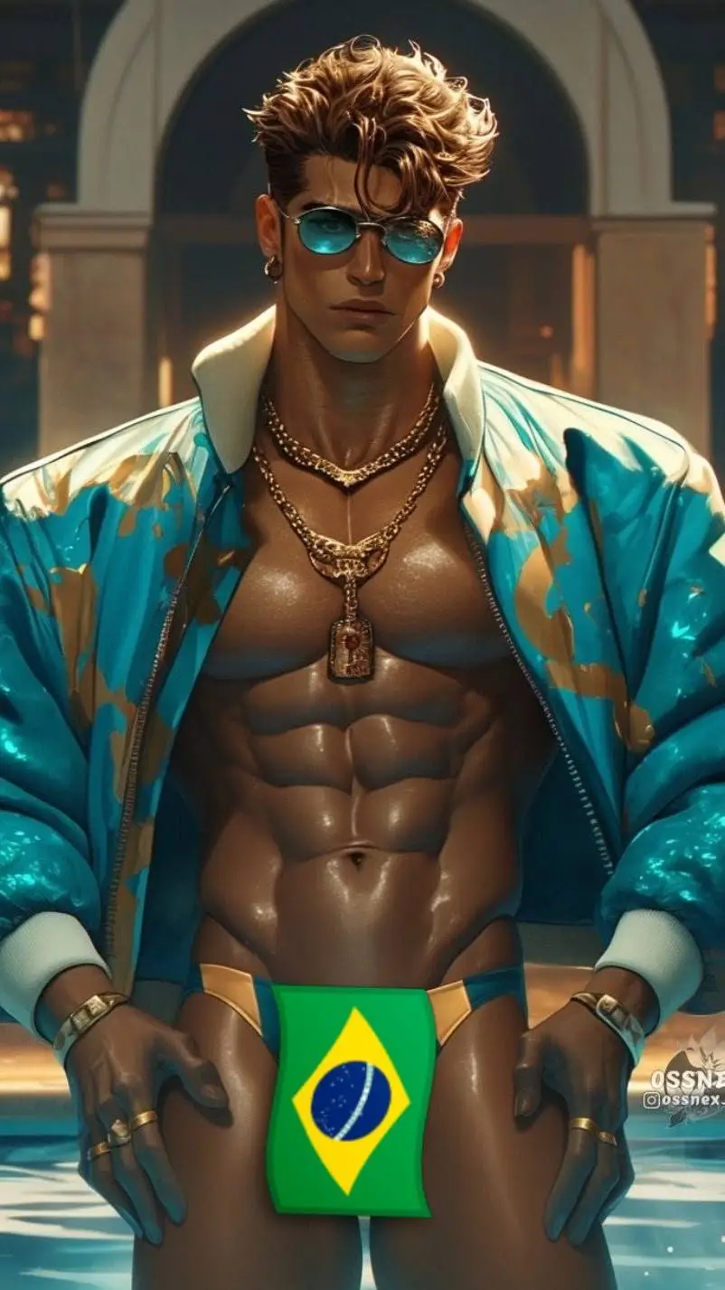 ai character: 🚹Bather  background