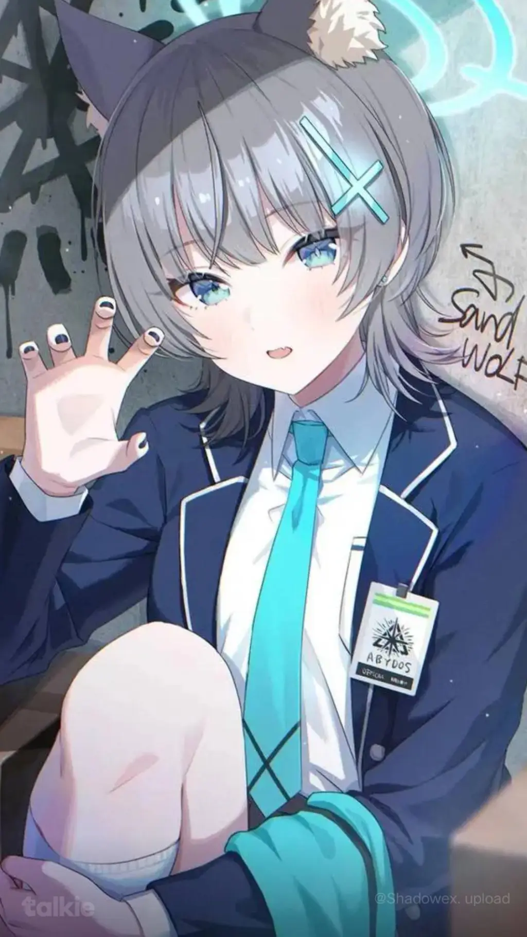 ai character: Shiroko background