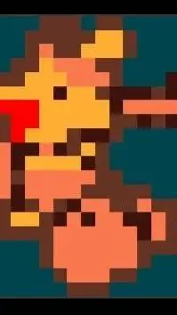 ai character: Orange background