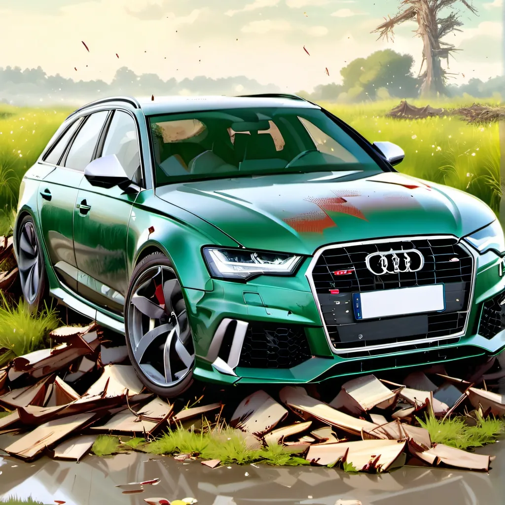 chat with ai character: Audi RS6 crash 