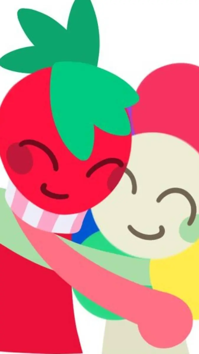 ai character: flowerberry🌼🍓 background