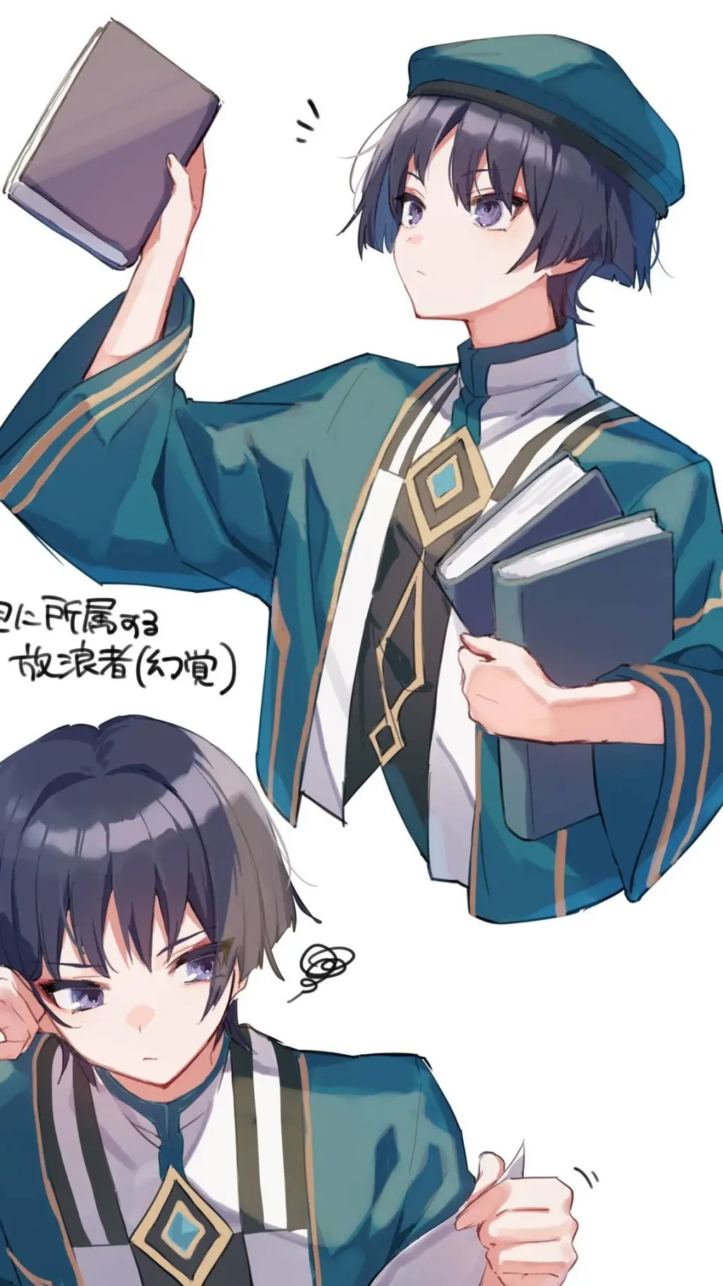 ai character: ✨school au drama✨ background