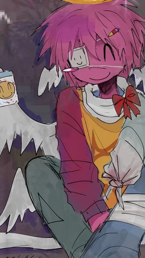 ai character: 🌷Skittle🍎 background