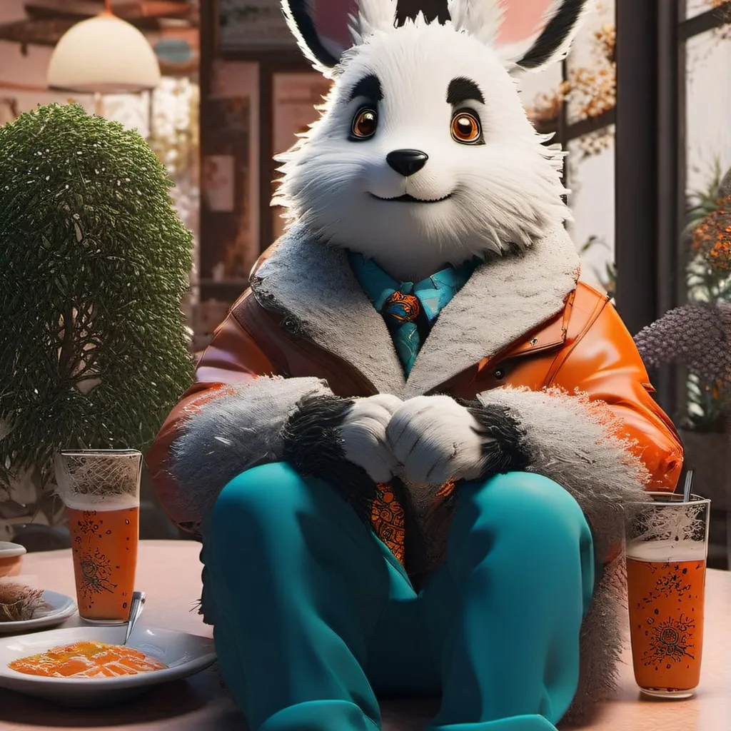 chat with ai character: Conejito humanoide
