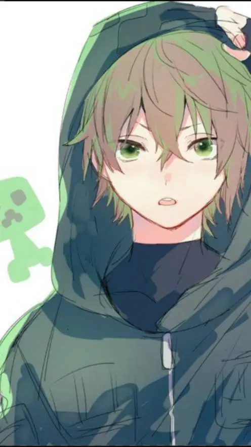 ai character: CreeperBoy🌲 background