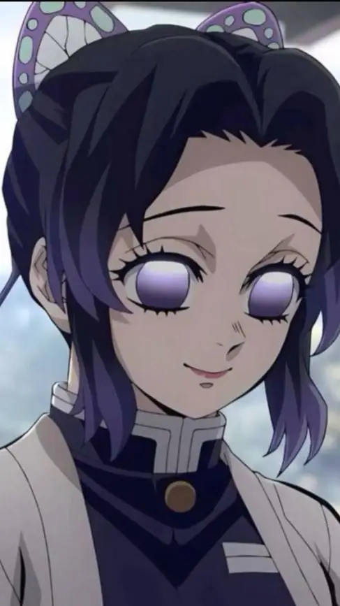 ai character: Shinobu Kocho 💜🦋 background