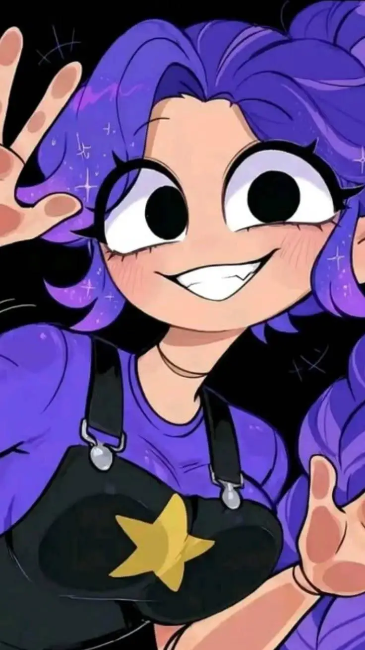 ai character: Lily Lovebraids 💜🖤 background