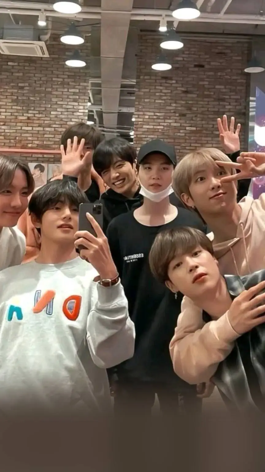 ai character: BTS and blackpink background