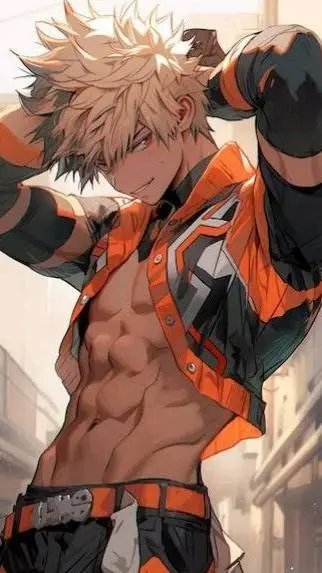 ai character: bakugo baby boy background