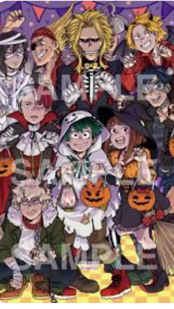 ai character: mha Halloween🥳 background